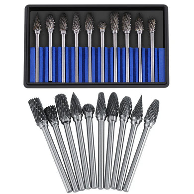 Tungsten Carbide Burr kit 10pc