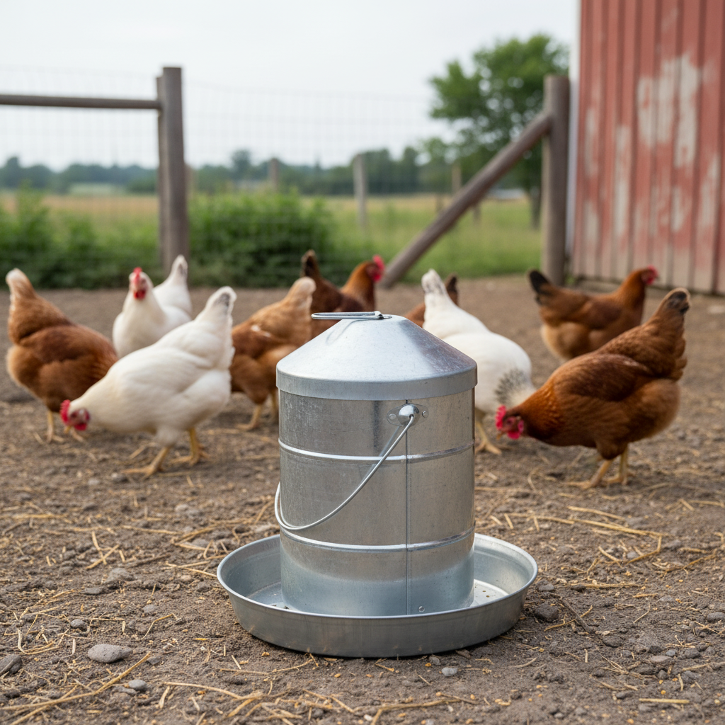 Stainless Steel Poultry Self-Feeder