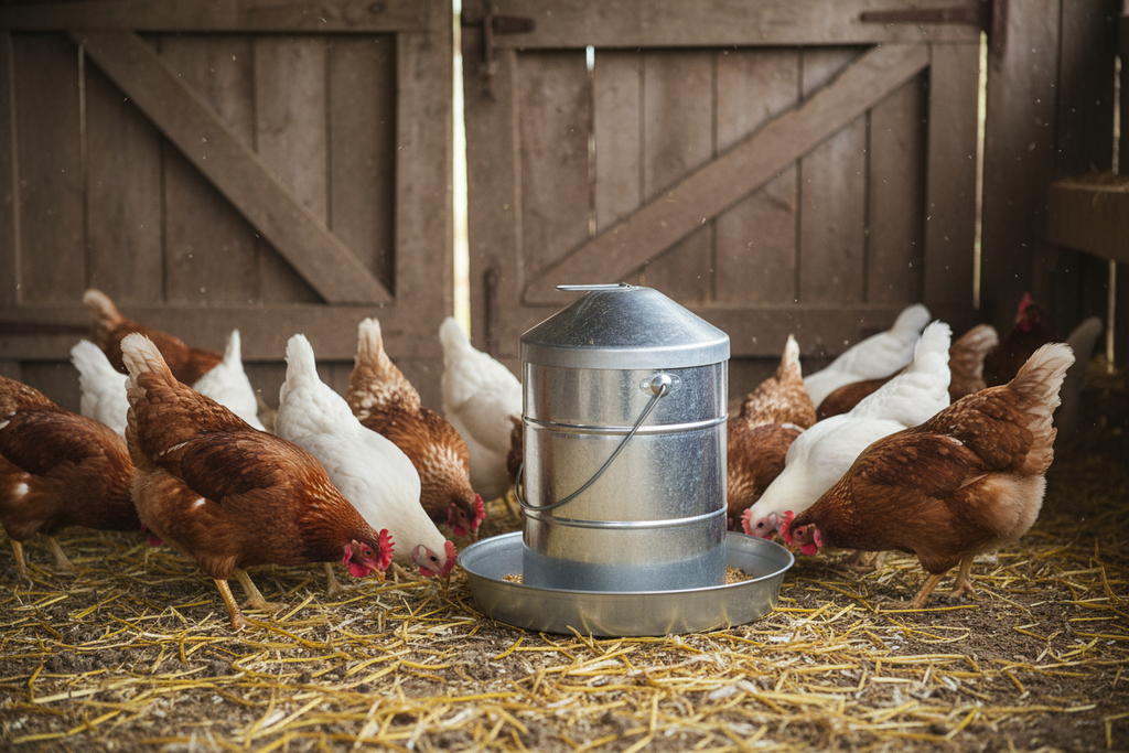 Stainless Steel Poultry Self-Feeder