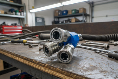 Nitto 3-way female thread to 3 female couplings fitting