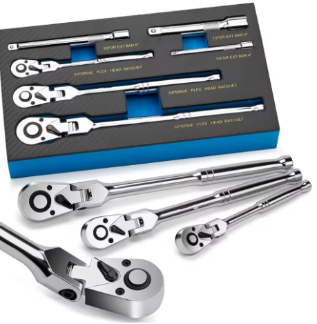 Ratchet 6 PCS 1/4, 3/8, 1/2 Set