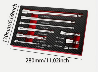 9 PCS Extension Kit Set Bar Hand Ratchet