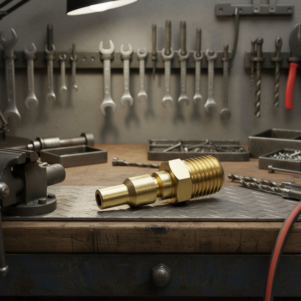 Ryco type air fitting (male thread to male stem)