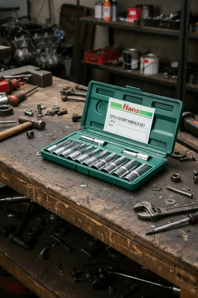 Hans 12 PCS 1/2 DR. Socket Wrench Set
