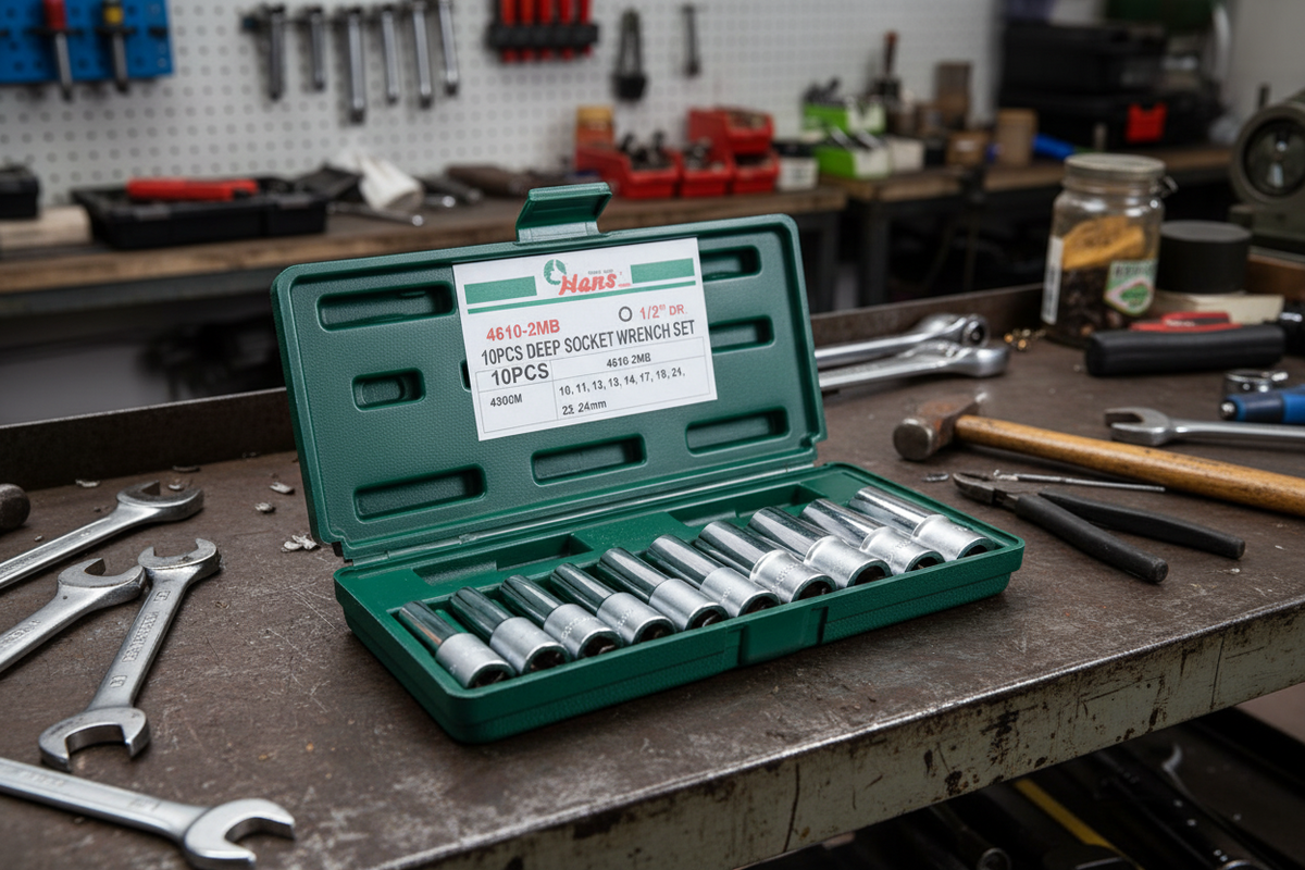 1/2" DR 10 PCS Deep Impact Socket Wrench Set