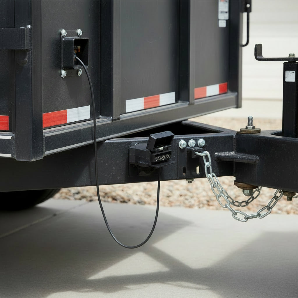 KT 7 Pin Flat Trailer Socket
