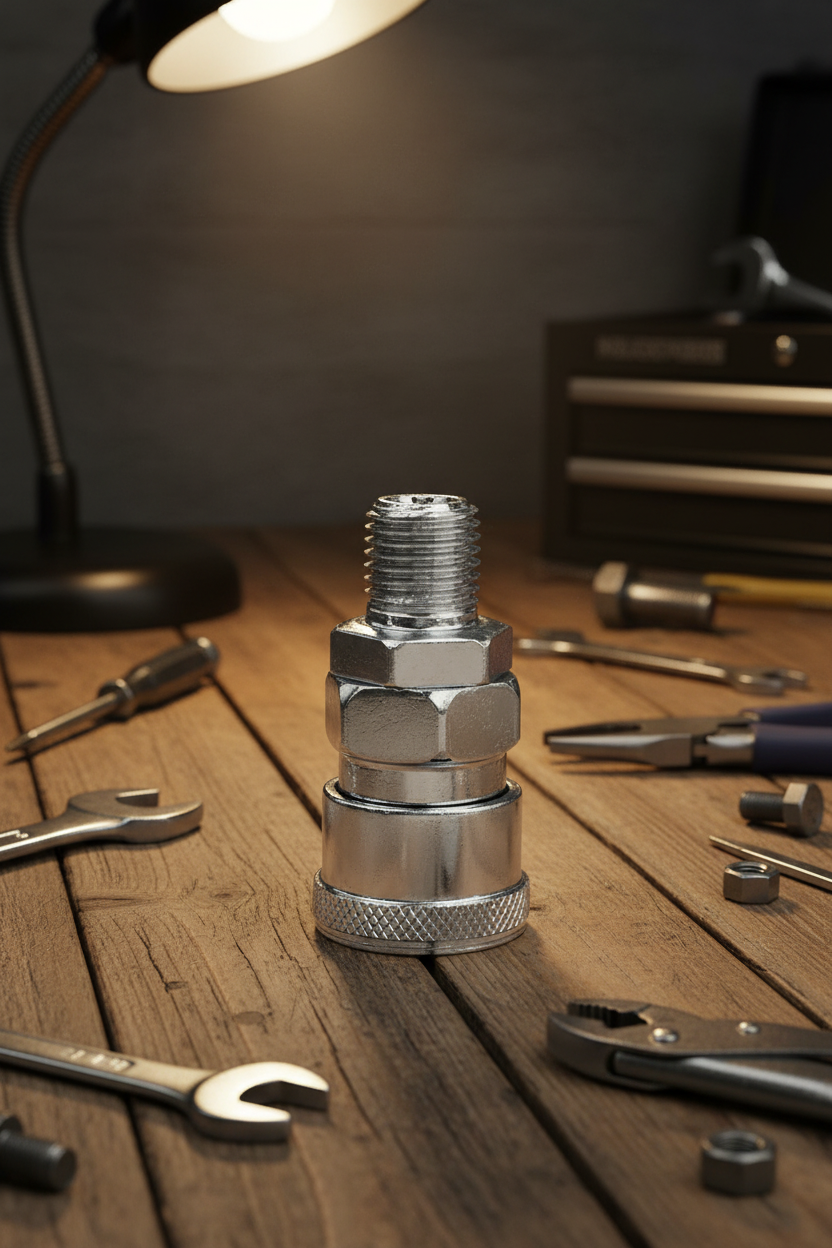 Nitto type male thread to female coupling fitting