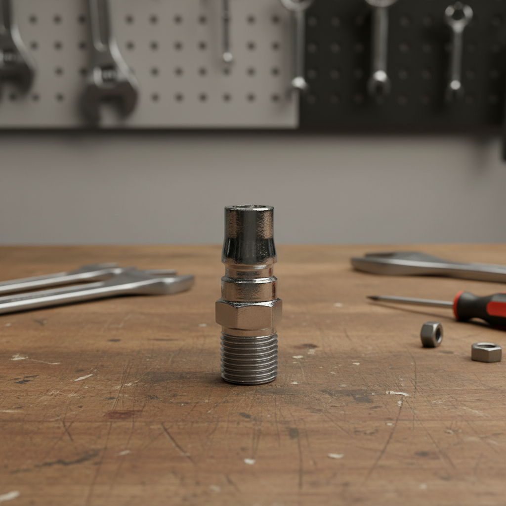 Nitto type Air fitting PP male stem to male thread Main image