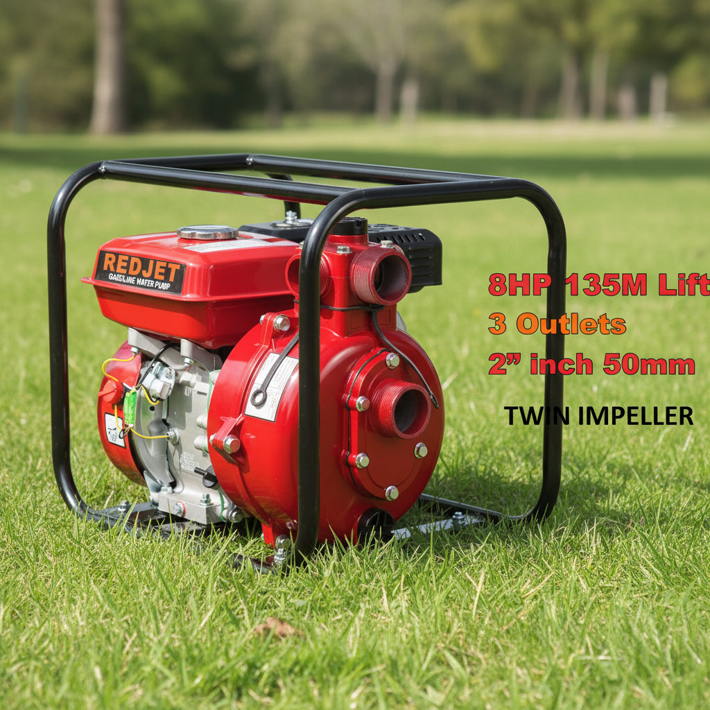 Redjet 8hsp 2"water transfer pump