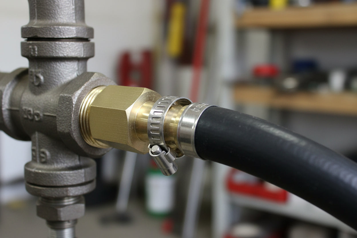 Ryco type brass air fitting female thread to male stem fitting Secondary image