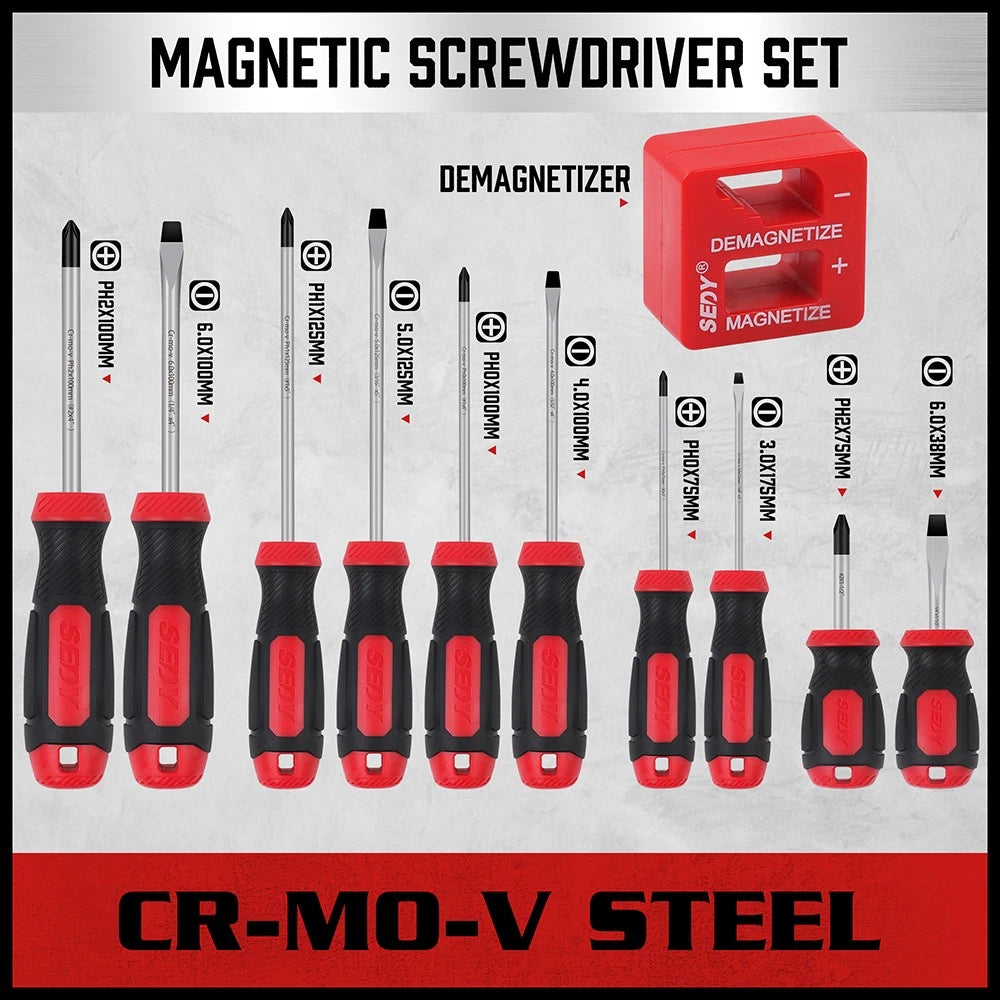 Ultimate Sedy Magnetic Screwdriver 11 pcs set