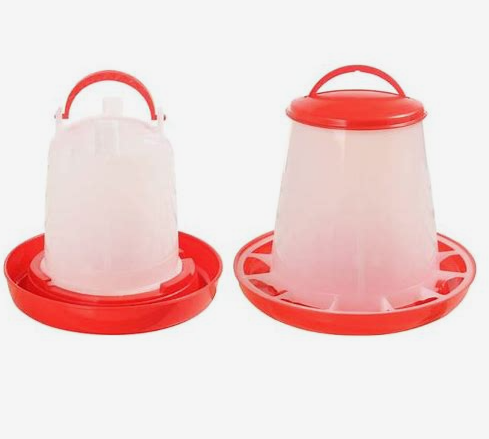Selecta Plastic 6L Poultry Feeder or 6L Poultry Waterer