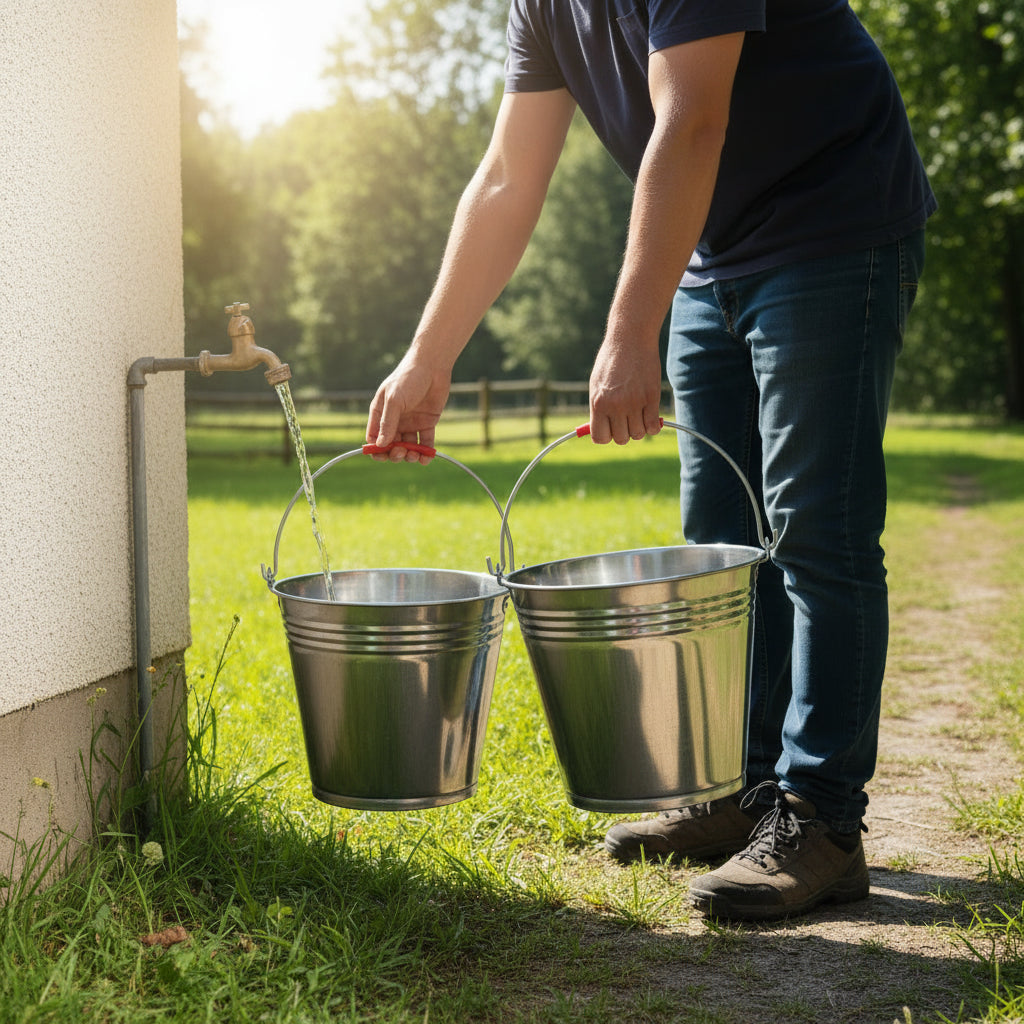 Stainless Steel Bucket 9L