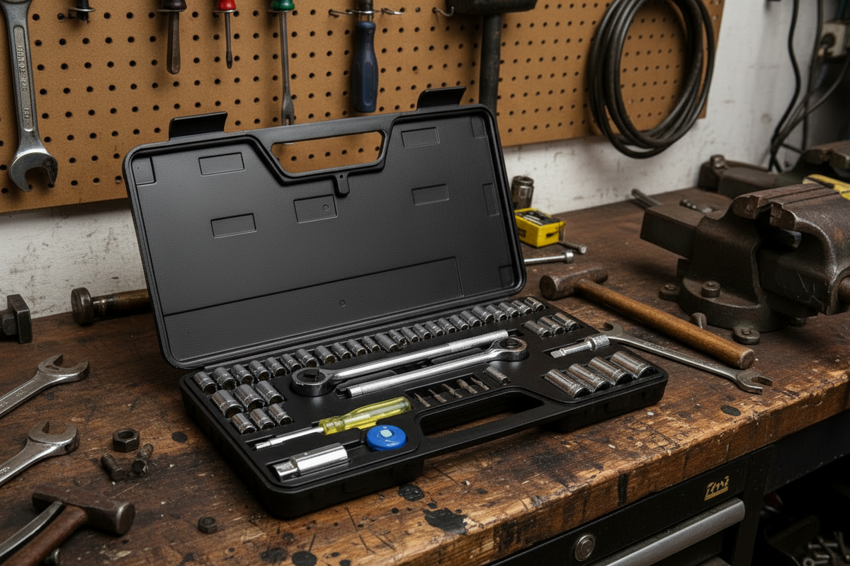 Socket Set 52 Pcs AF/M 1/4' & 3/8"