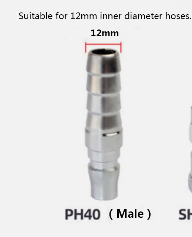 Nitto type male to male Air fitting